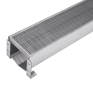 Stainless Steel Heelguard Trench Box Drain – 140 x 125mm x 1m