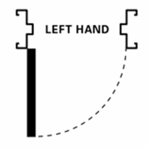 Tube Fixed Metal Door Frame – 2055mm x 924mm – Right Hand – With Dynabolts