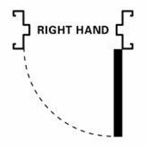Tube Fixed Metal Door Frame – 2055mm x 924mm – Right Hand (Without Dynabolts)