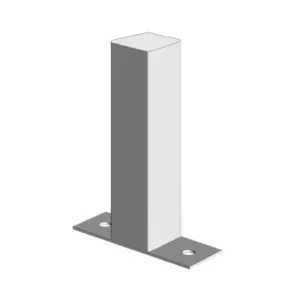 Uni-Pier Post With Post Stirrup – 200mm, 65 x 65 x 2mm Steel Support