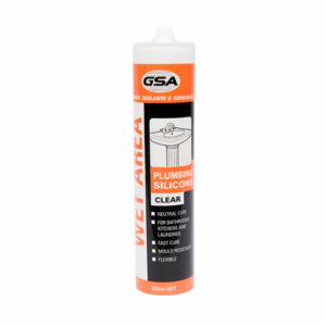 Wet Area Silicone Sealant Cartridge – Clear (Mould Resistant)